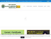Tablet Screenshot of manipulador-alimentos.net
